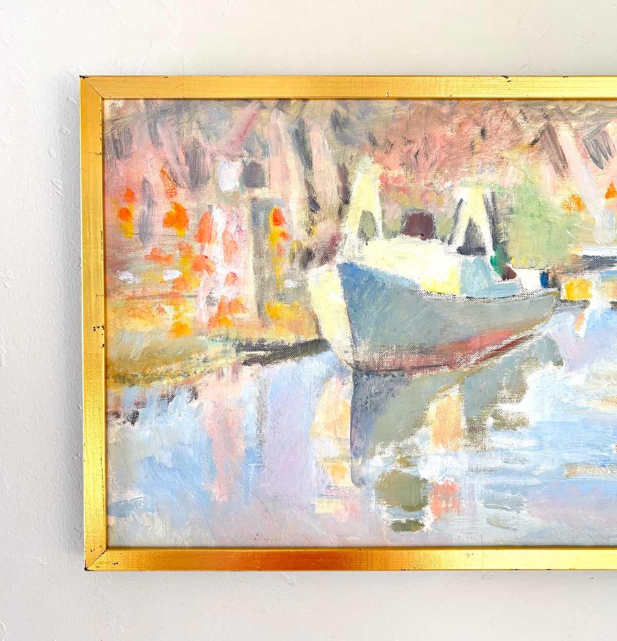 Soft gestural boat 17.5" x 12.5"