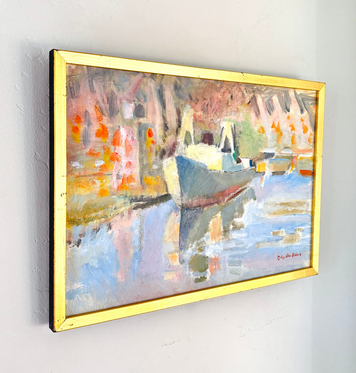 Soft gestural boat 17.5" x 12.5"