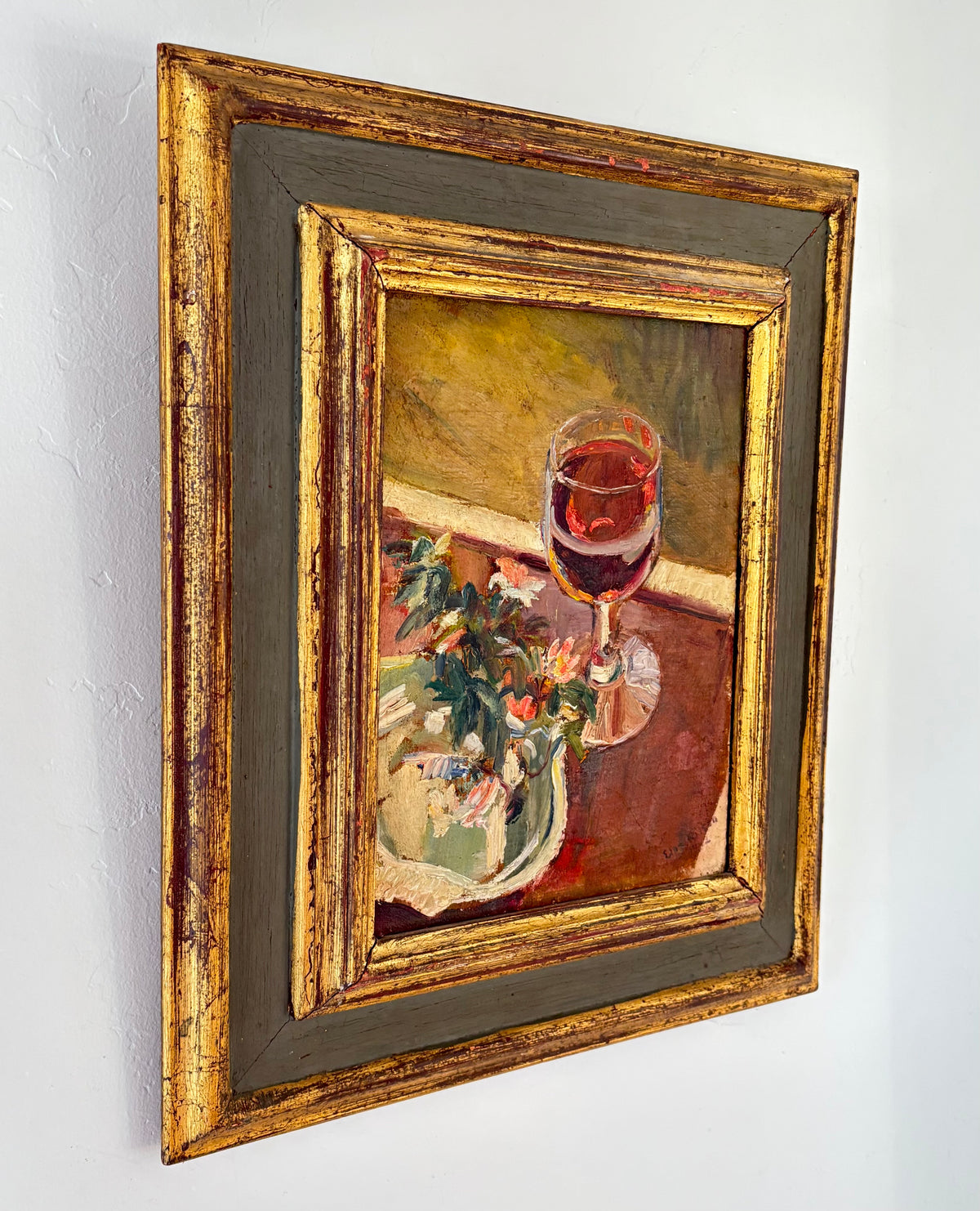 1942 Glass of wine 14.5” x 17”
