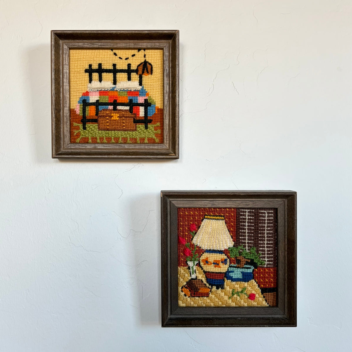 MCM needlepoint interiors