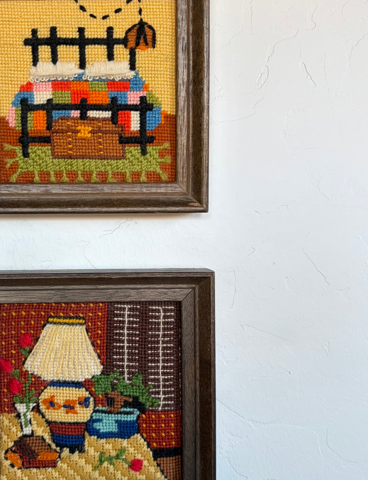 MCM needlepoint interiors