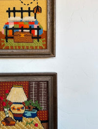 MCM needlepoint interiors