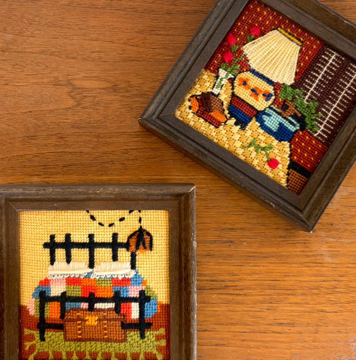 MCM needlepoint interiors