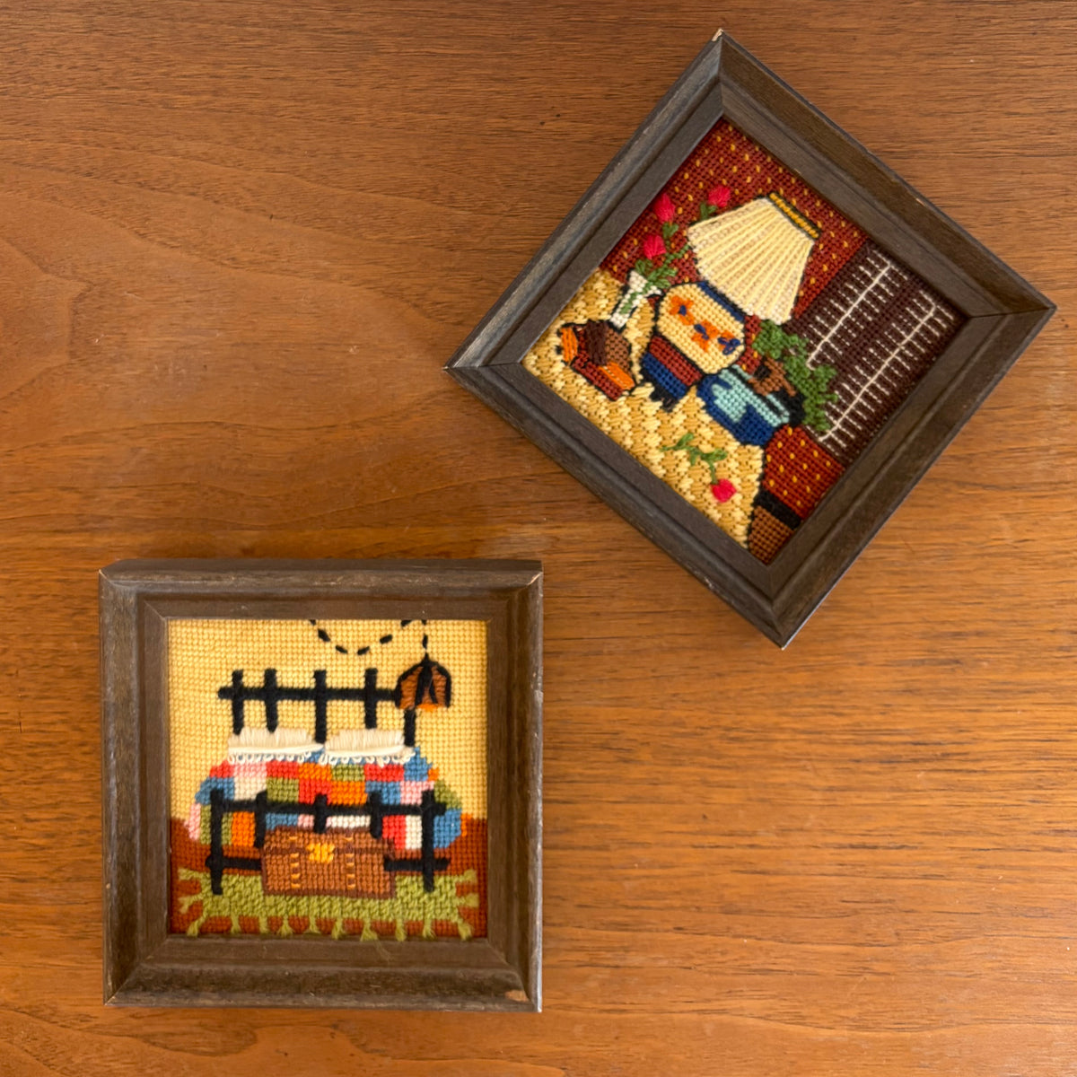 MCM needlepoint interiors