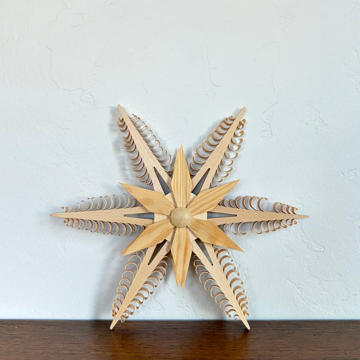 Shaved wood German star