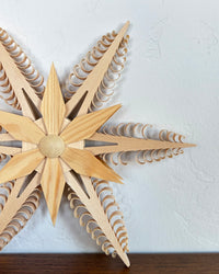 Shaved wood German star