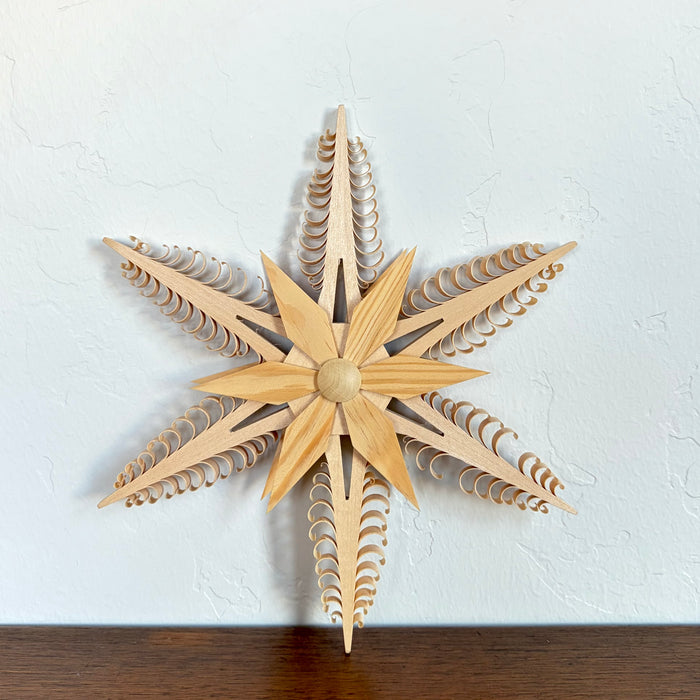 Shaved wood German star