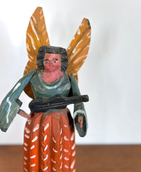 Guatemalan carved wood angel