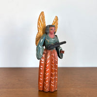 Guatemalan carved wood angel