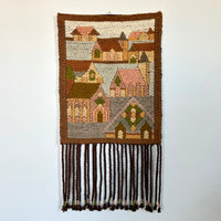 Scandinavian town wall hanging