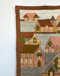 Scandinavian town wall hanging