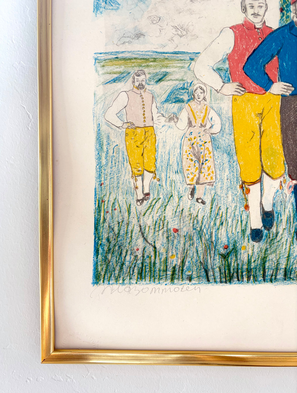 70's Midsommar lithograph 19.5” x 23.5”