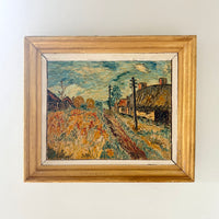Van Gogh inspired landscape 21.5” x 18.5”