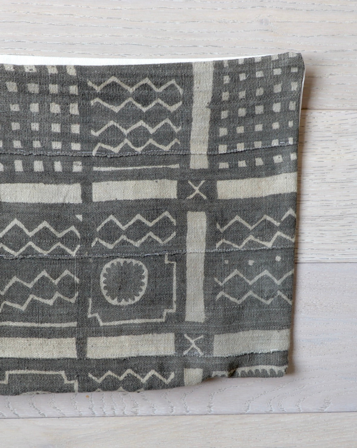 Mud cloth lumbar pillows