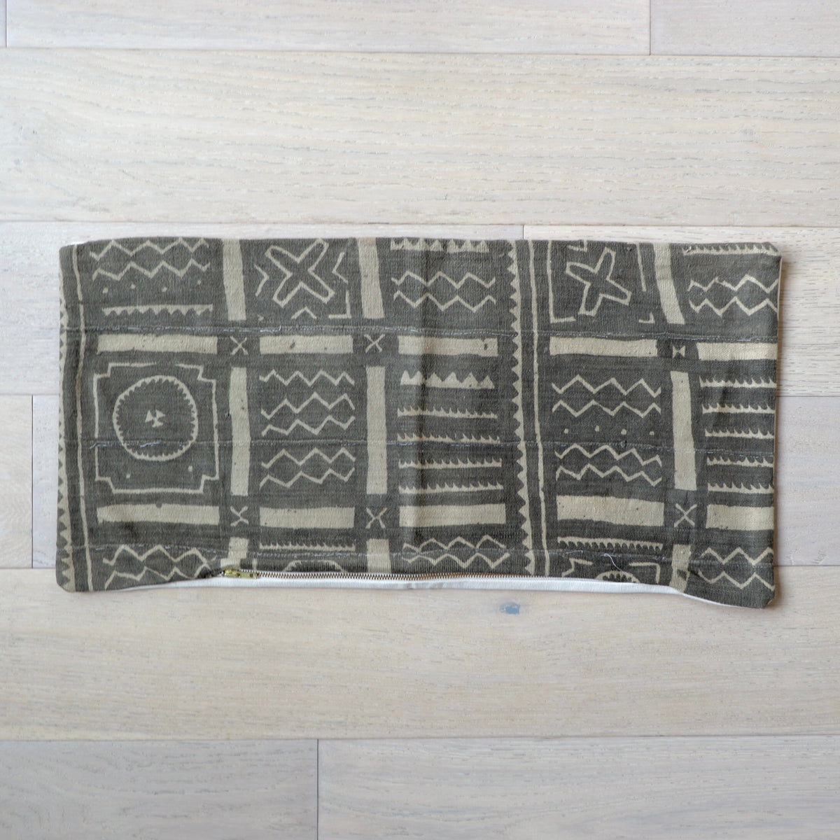 Mud cloth lumbar pillows