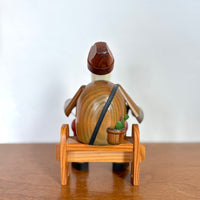 Accordion player smoker man