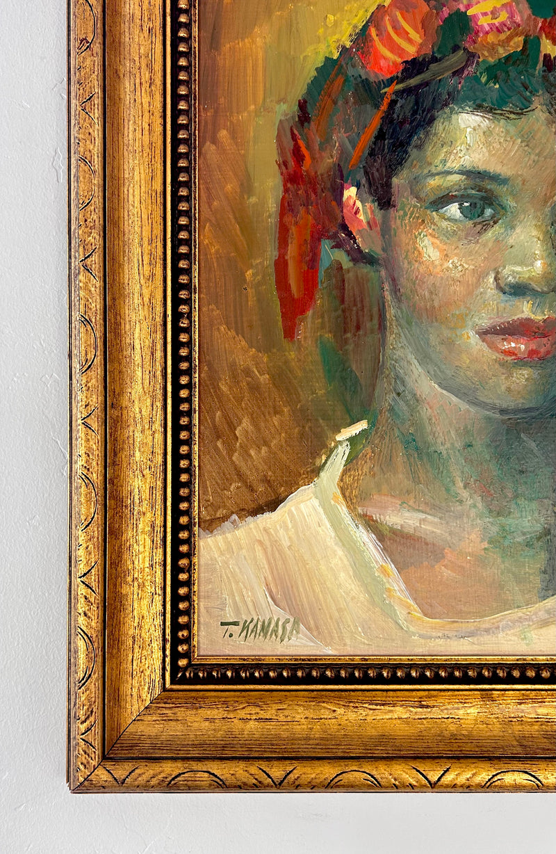 Red scarf red lipstick 21” x 24”