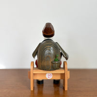 Accordion player smoker man