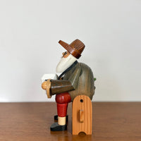 Accordion player smoker man