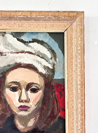 1942 French girl 11.5” x 13.5”