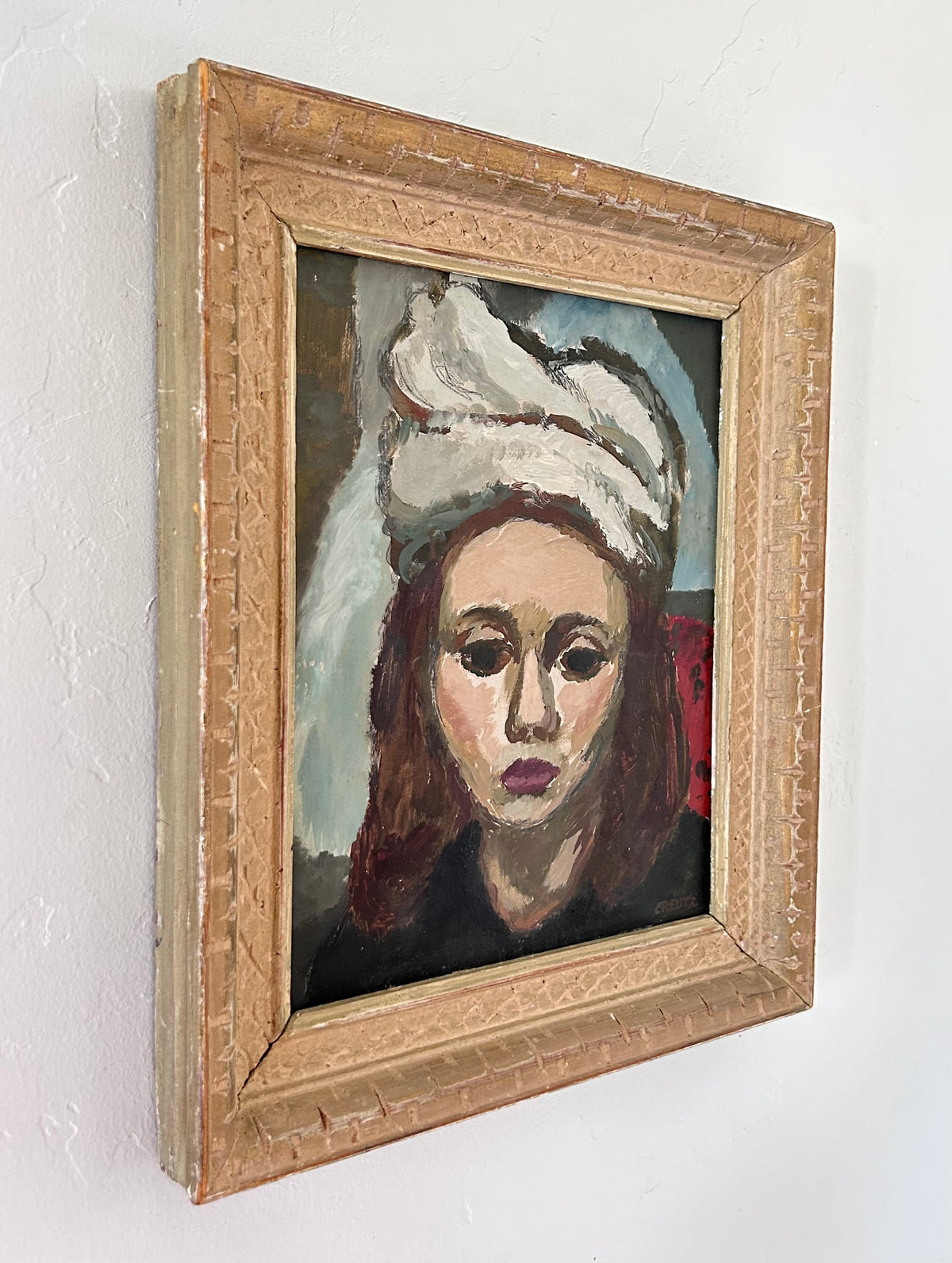 1942 French girl 11.5” x 13.5”