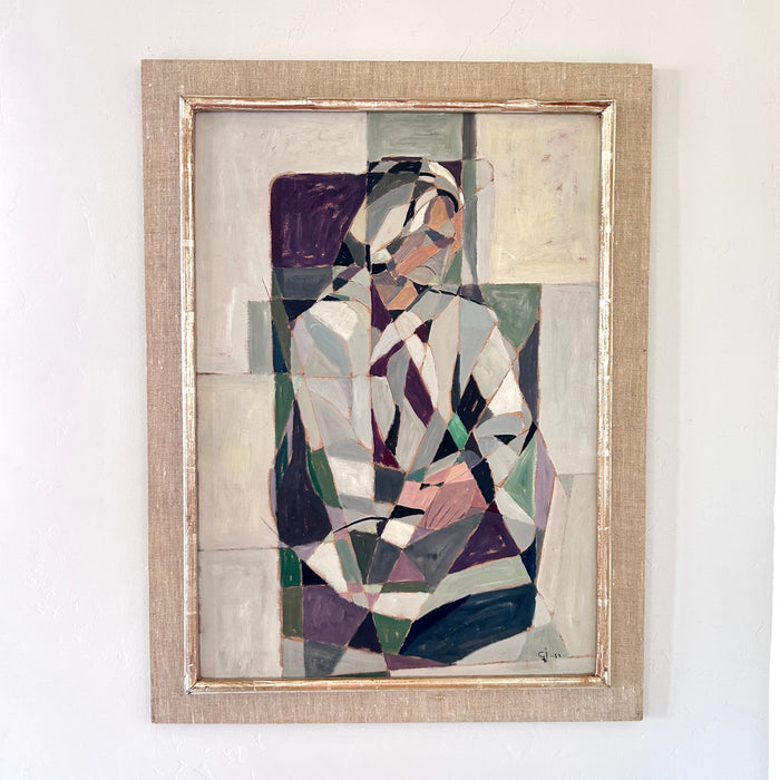 Cubist woman sitting 23.5” x 31”
