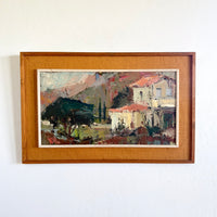 Italian impressionist farmhouse 32.5” x 21”