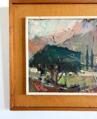 Italian impressionist farmhouse 32.5” x 21”