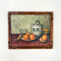 Provencal jug and fruit 18” x 15”
