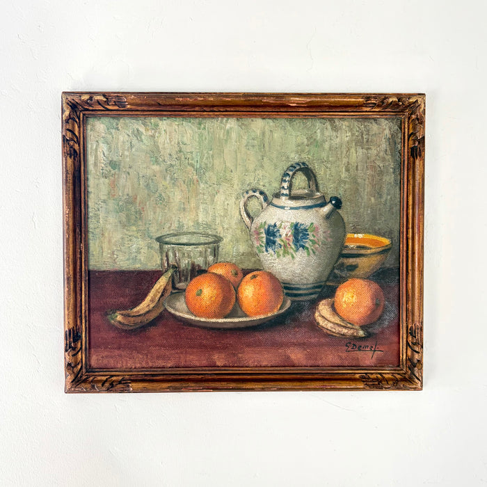 Provencal jug and fruit 18” x 15”
