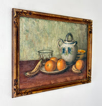 Provencal jug and fruit 18” x 15”