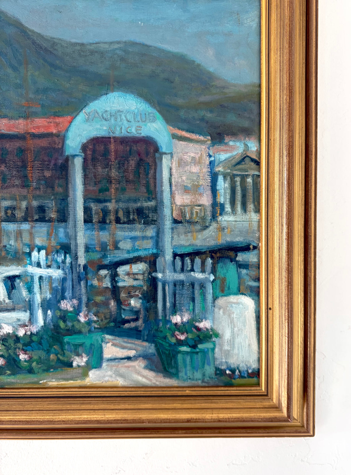 Yacht club in Nice 25.5” x 18.5”