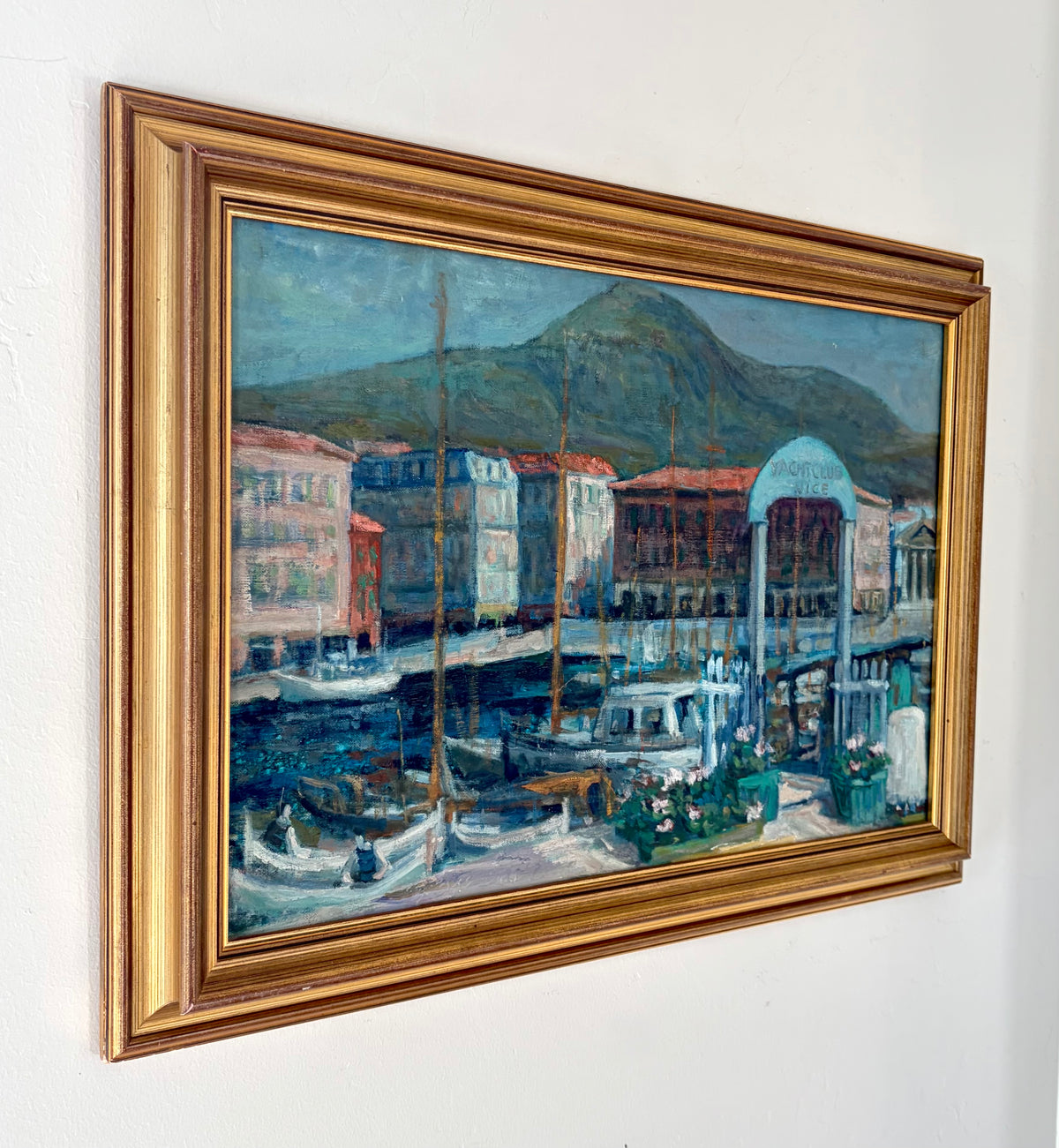 Yacht club in Nice 25.5” x 18.5”