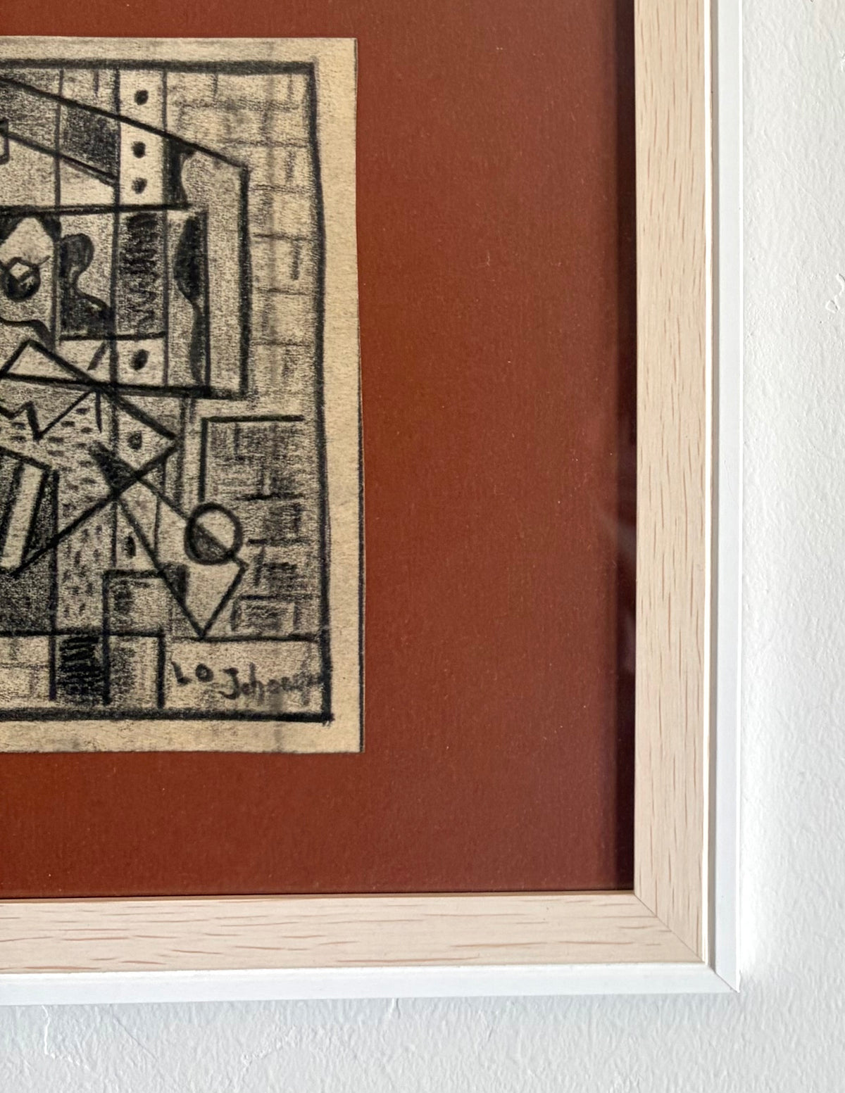 Cubist pencil drawing 13" x 19"