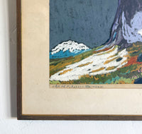 Pastel snowy mountains 15" x 12"