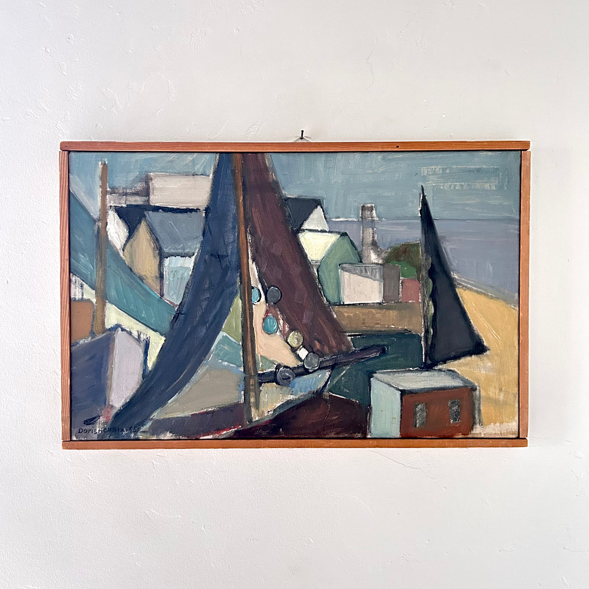 Color blocked shore 20.5” x 13.5"