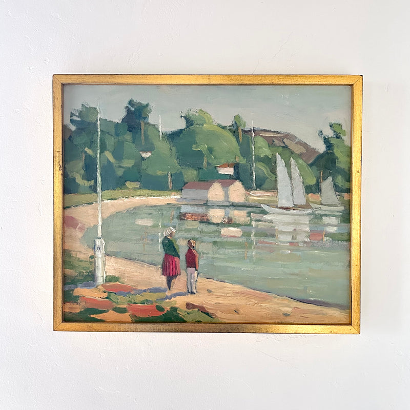 Sailboat watching 19” x 16”