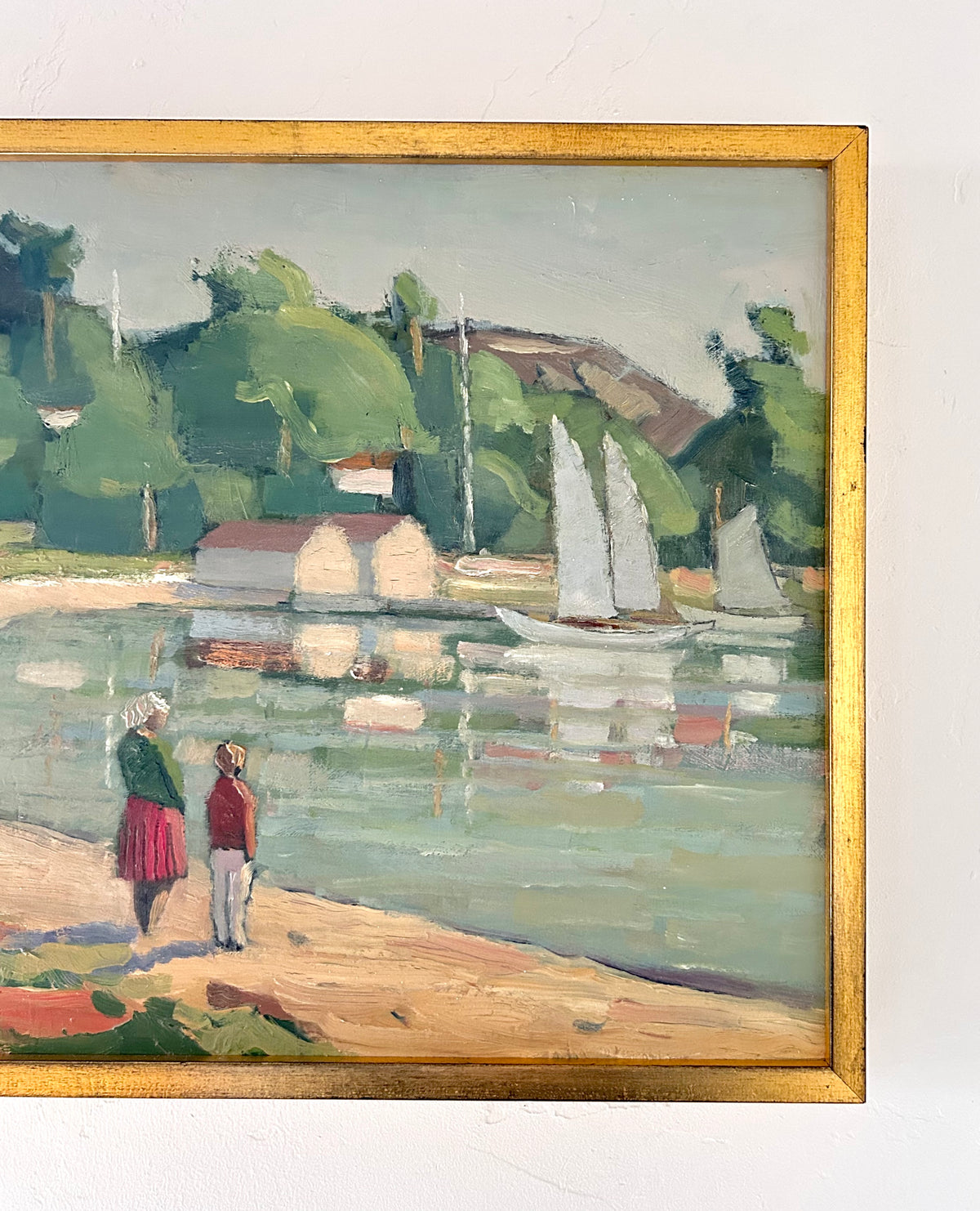 Sailboat watching 19” x 16”
