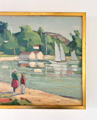 Sailboat watching 19” x 16”