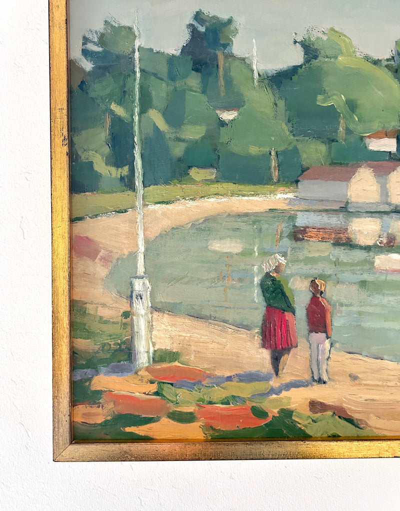 Sailboat watching 19” x 16”