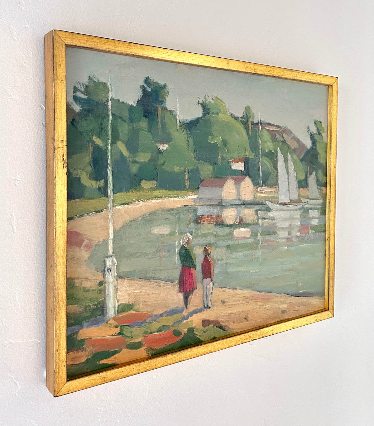Sailboat watching 19” x 16”