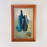 Italian bottle still life 15” x 22.5"