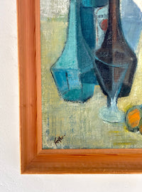 Italian bottle still life 15” x 22.5"