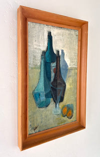 Italian bottle still life 15” x 22.5"