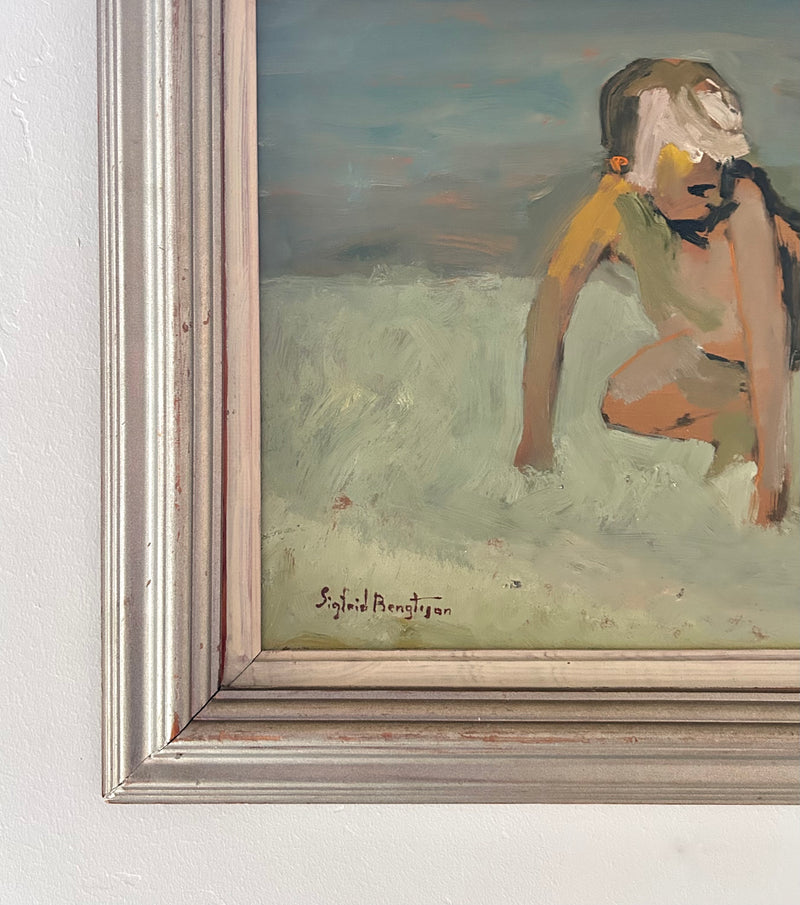 Sandy hair beach boy 25" x 20.5"