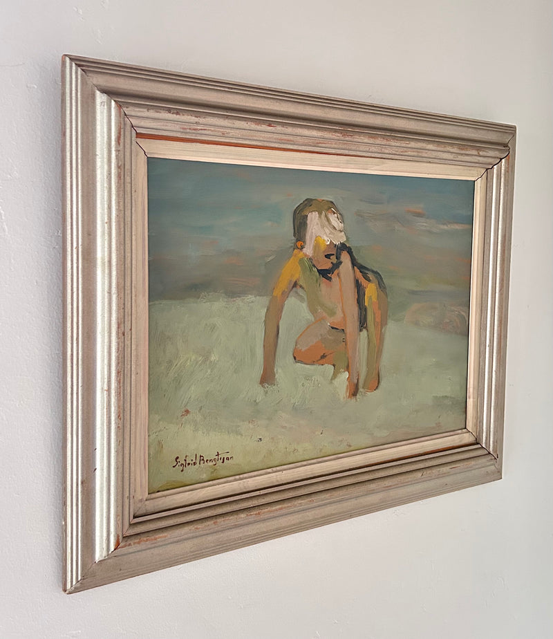 Sandy hair beach boy 25" x 20.5"
