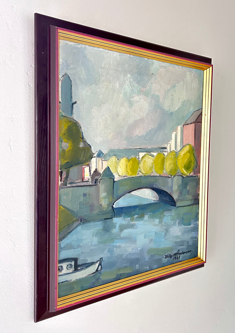 Trees on a bridge 19” x 22.5"
