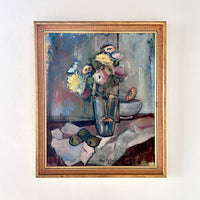 Flowers and pears 17” x 20.5"