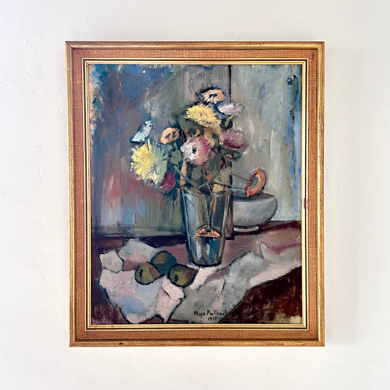Flowers and pears 17” x 20.5"
