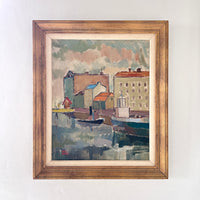 Pastel harbor 23.5” x 27.5"